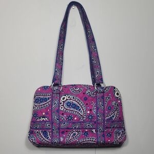 Vera Bradley Vibrant Paisley Shoulder Bag & Cosmetic Bag Set